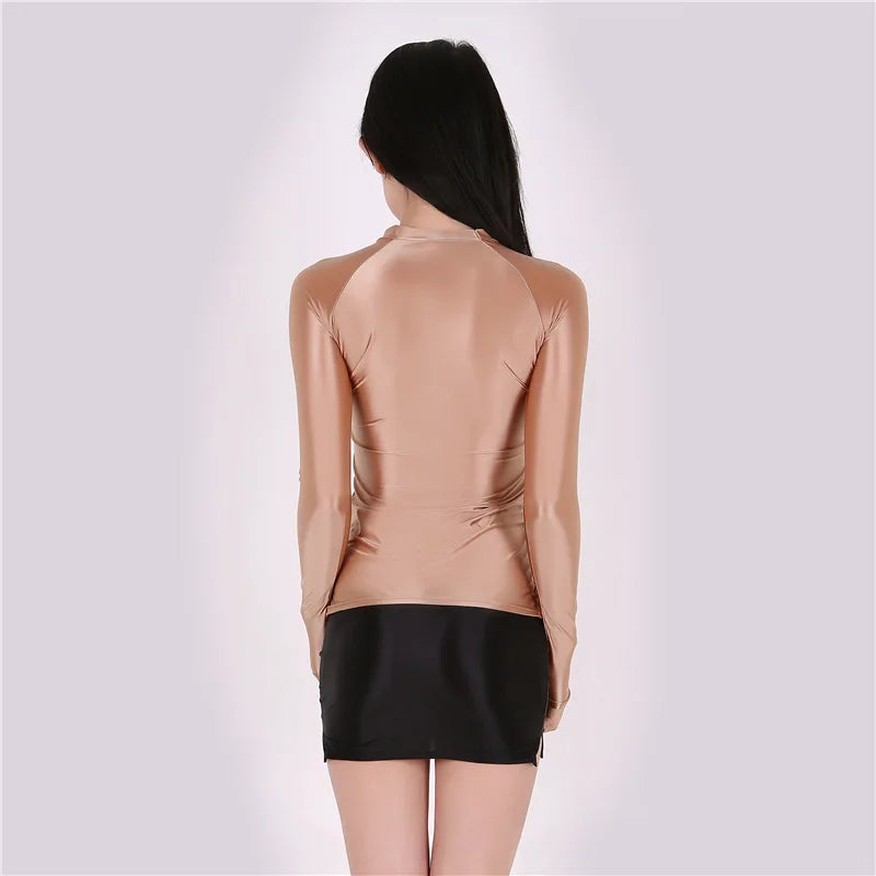 Áo body dài tay mỏng ôm, xuyên thấu sexy thời trang - Daisan Mart