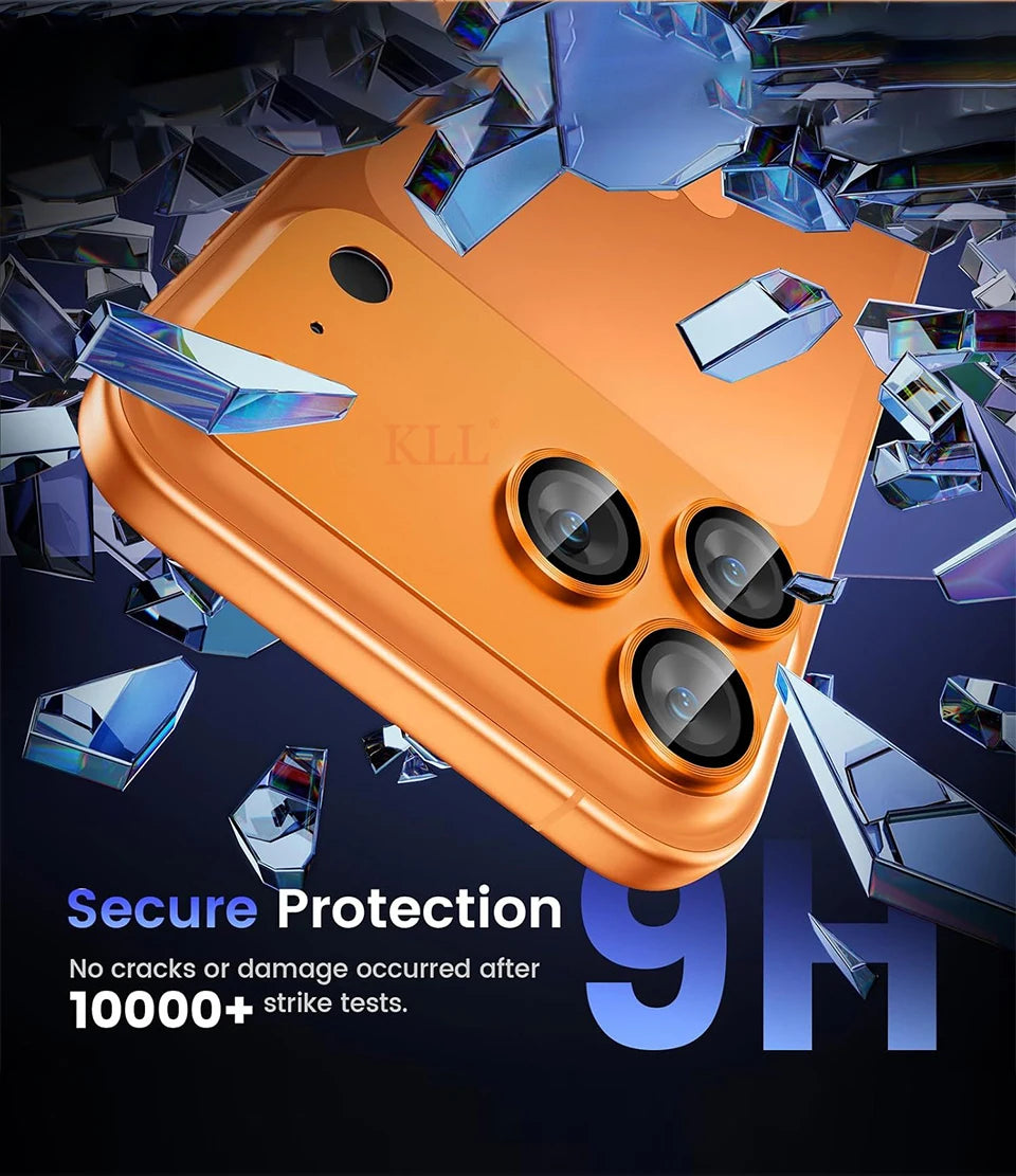 Metal Ring Lens Camera Protector Glass For iPhone 17 Pro Max Alloy Lens Cover For iPhone17 Pro Tempered Glass Cap Accessories