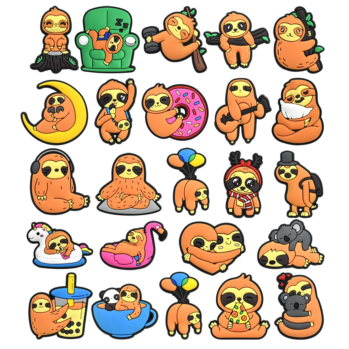 Sloth Monkey Charm for Crocs Slippers - Christmas Accessories