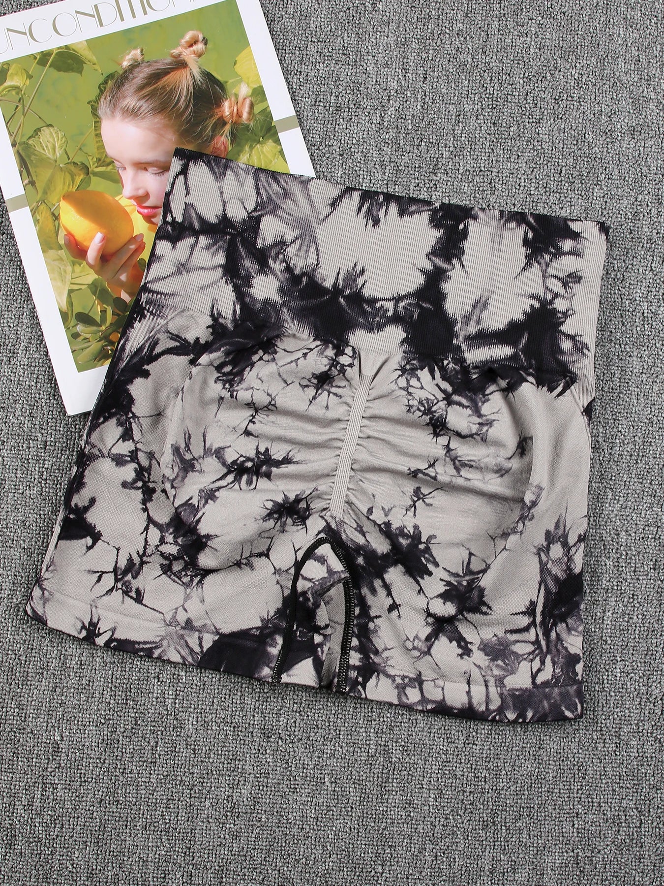 Women's Tie Dye High Waisted Sports Shorts