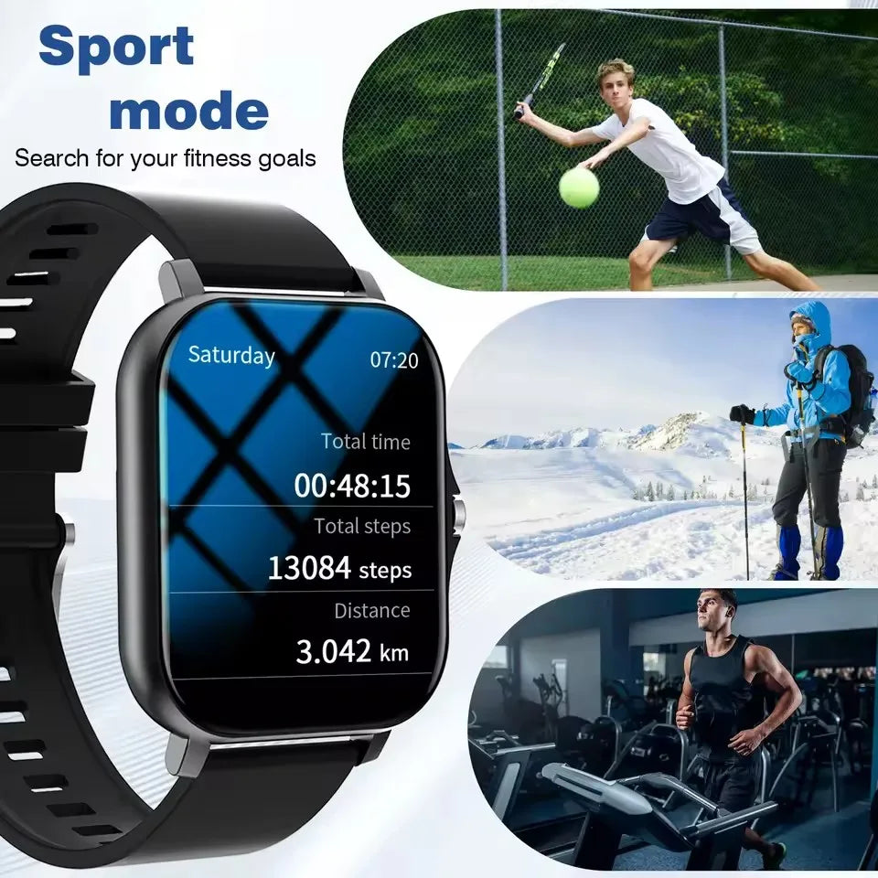 Đồng Hồ Thông Minh 2025 Chống Nước, Gọi BT, Đo Nhịp Tim