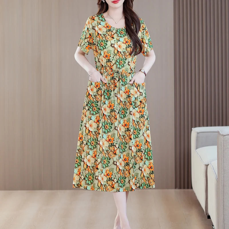 Đầm Hè 2025 Nữ - Thiết Kế Thanh Lịch, Họa Tiết Xinh - Daisan Mart