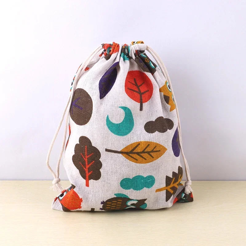 Multi-purpose Cute Printed Cotton Bag for Kids