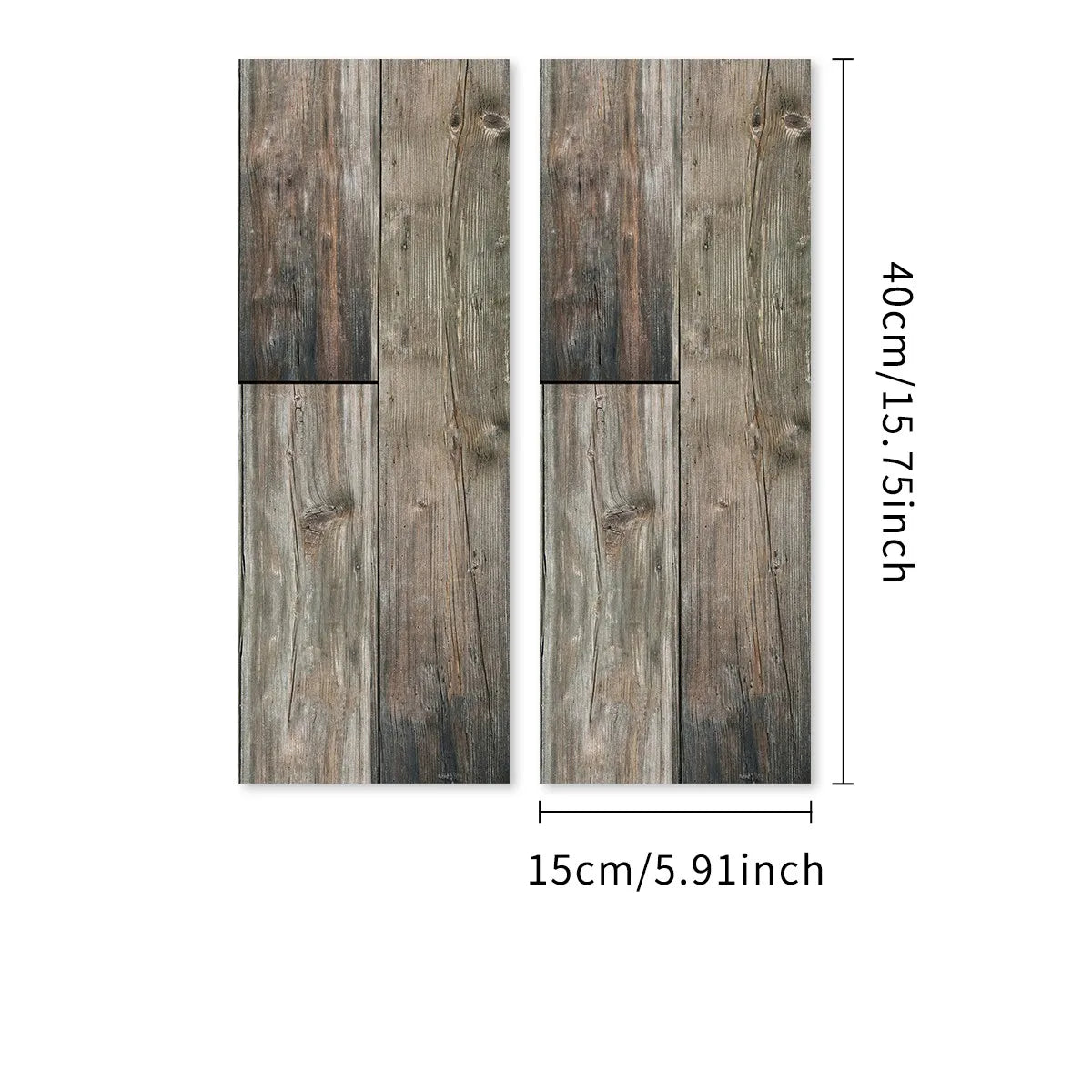 Classic White Wood Grain Floor Tiles Peel Stick Waterproof Home Kitchen Living Room Floor Renovation Self Adhesive Wallpaper