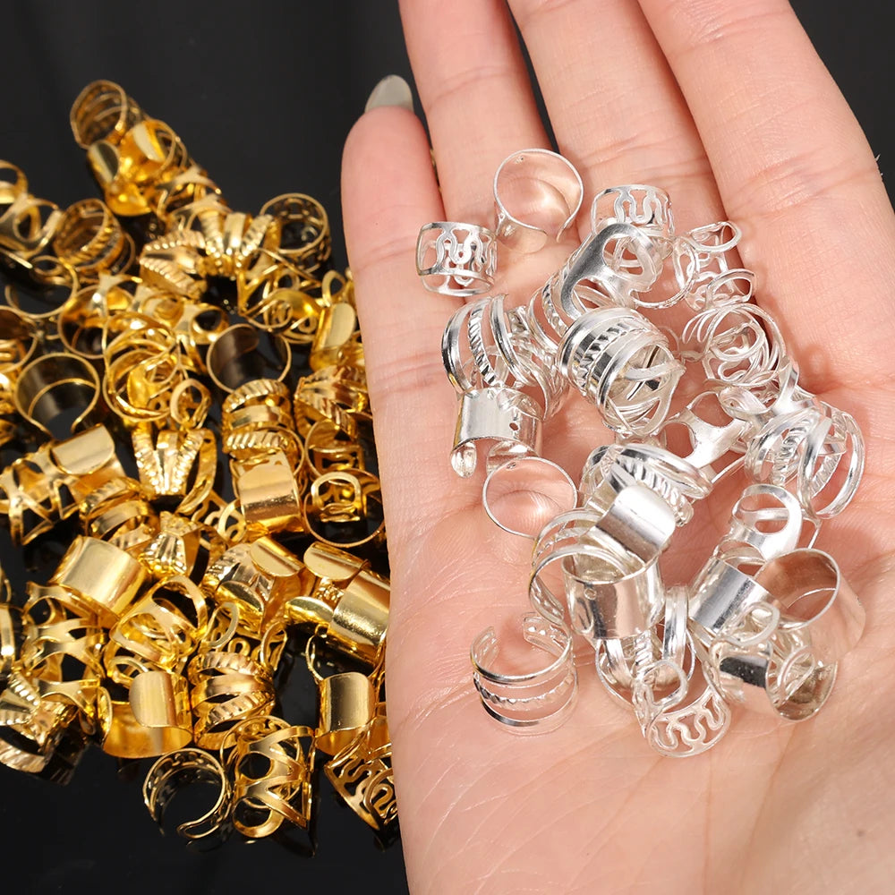 Vòng Trang Sức Tóc 100 Chiếc - Phụ Kiện Tóc Sành Điệu