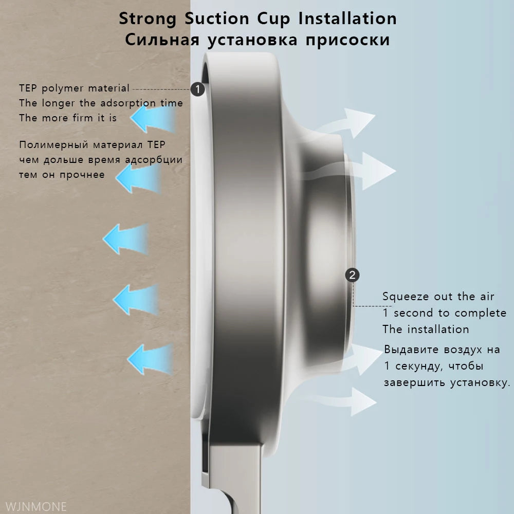 Gray Bath Hardware Set Suction Cup Bathroom Accessories Suit Wall-mounted Folding Towel Rack Towel Bar Corner Storage Organizer