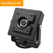 Camera màu đen nhỏ, góc nhìn 66 độ, có chữ "Autofocus" trên nền cam ở góc trái trên.