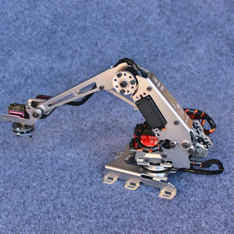 New 6 Dof Robotic Arm Manipulator Industrial Robot Model with MG996R Servos for Arduino Robot Arm DIY Kit Suction Cup STEM Toys - Daisan Mart