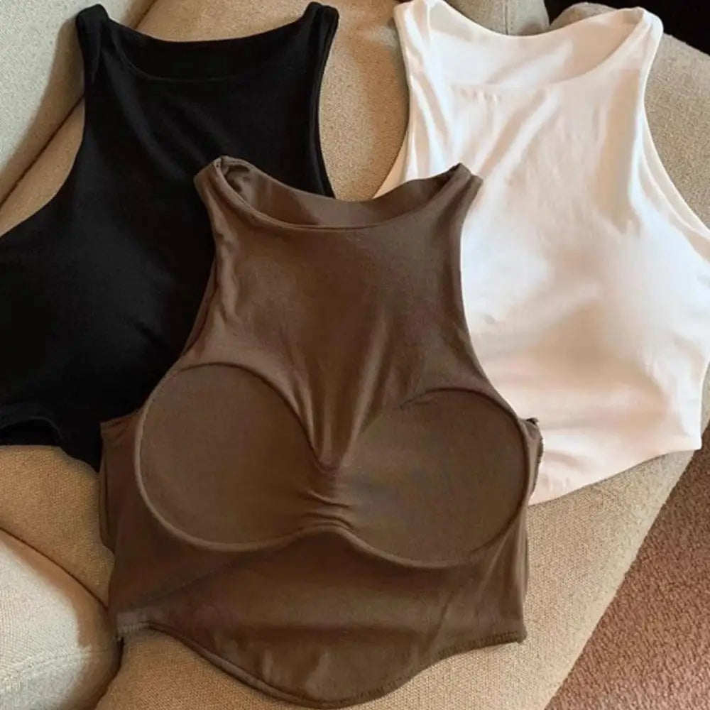 Áo tập yoga nữ dáng rộng, croptop bra liền tiện lợi - Daisan Mart