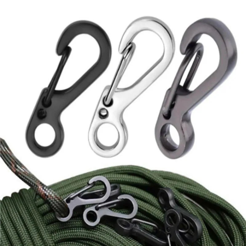 Móc Khóa Carabiner Nhôm Nhỏ Gọn EDC Dã Ngoại 10pcs