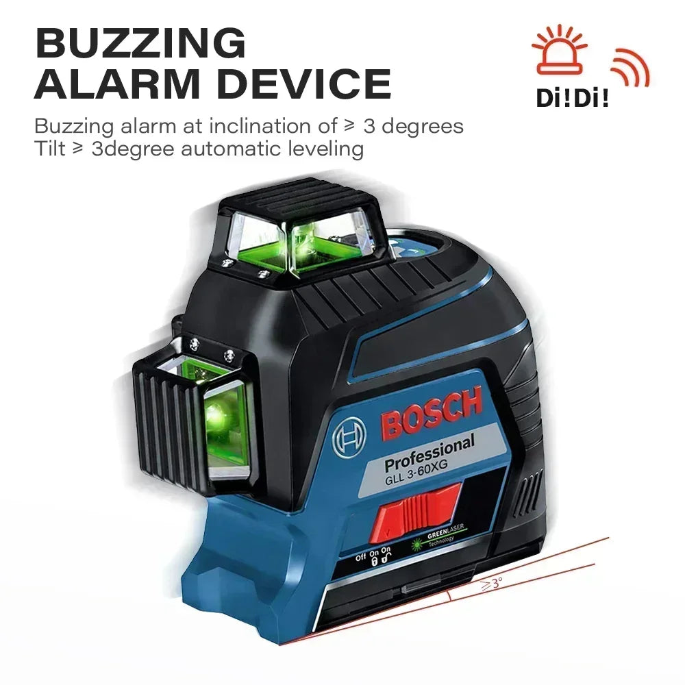 Máy Cân Mực Laser 12 Tia Xanh BOSCH GLL3-60XG 360° - Daisan Mart