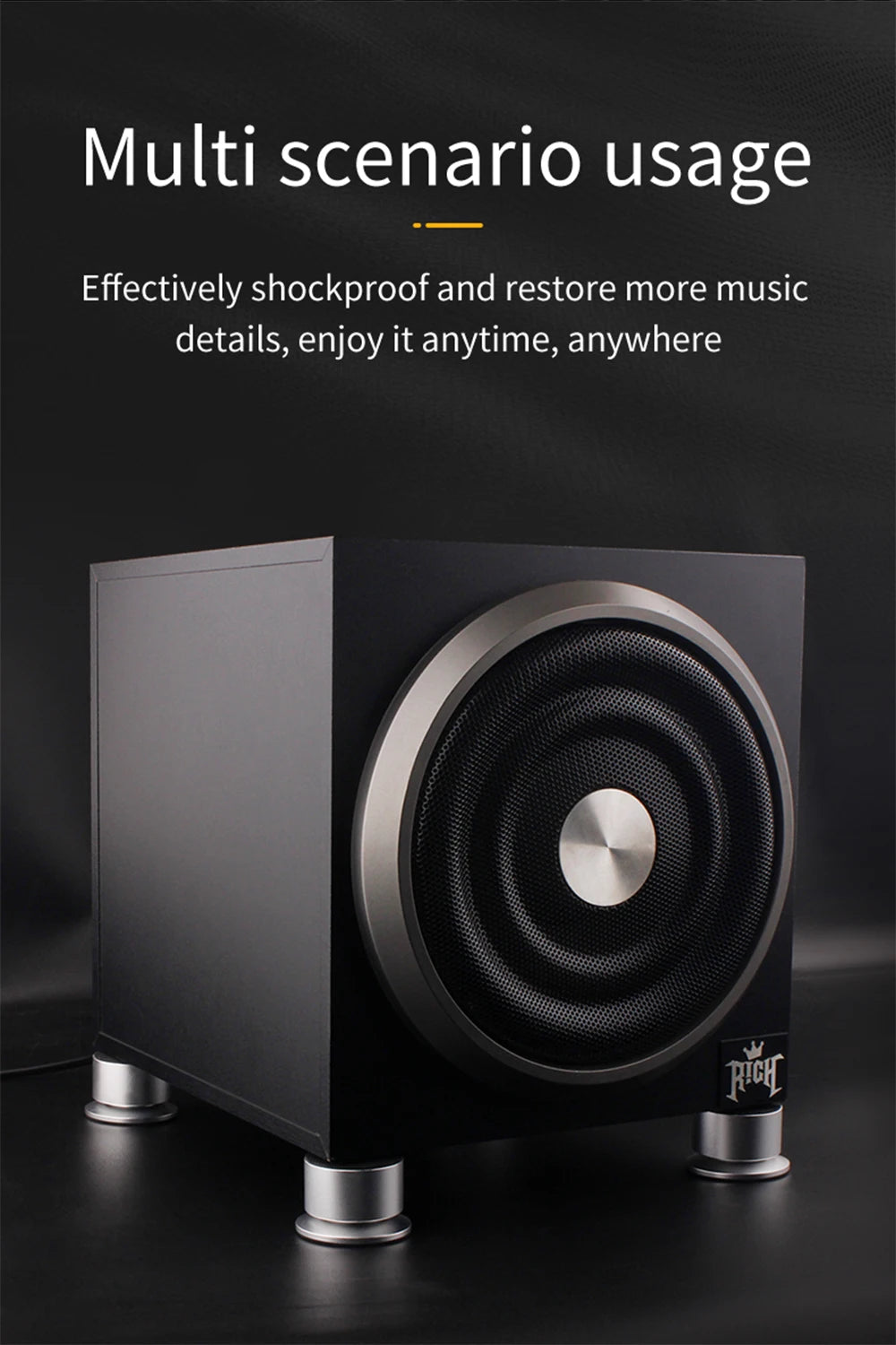 Chân Đế Nhôm Chống Rung Cao Cấp Cho Amply & Loa