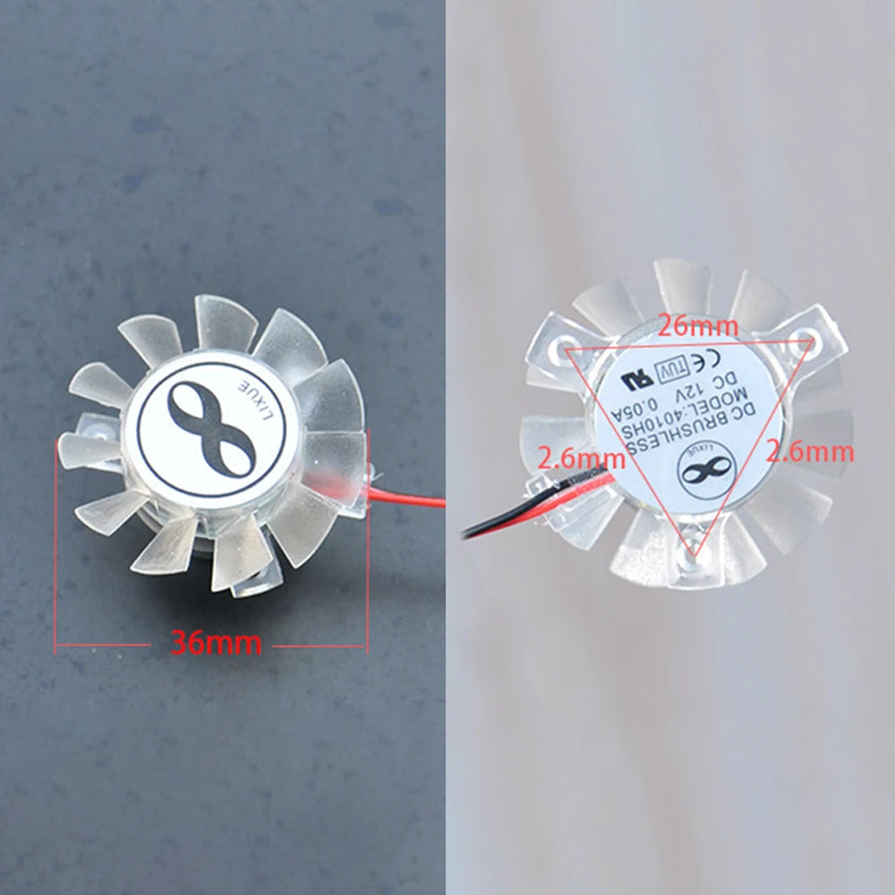 DC 12V 3D Printer Cooling Fan 4010 Mini Fan 40mm Diameter VGA Fan for Computer Printer DVR Small Appliances Series Repair Parts