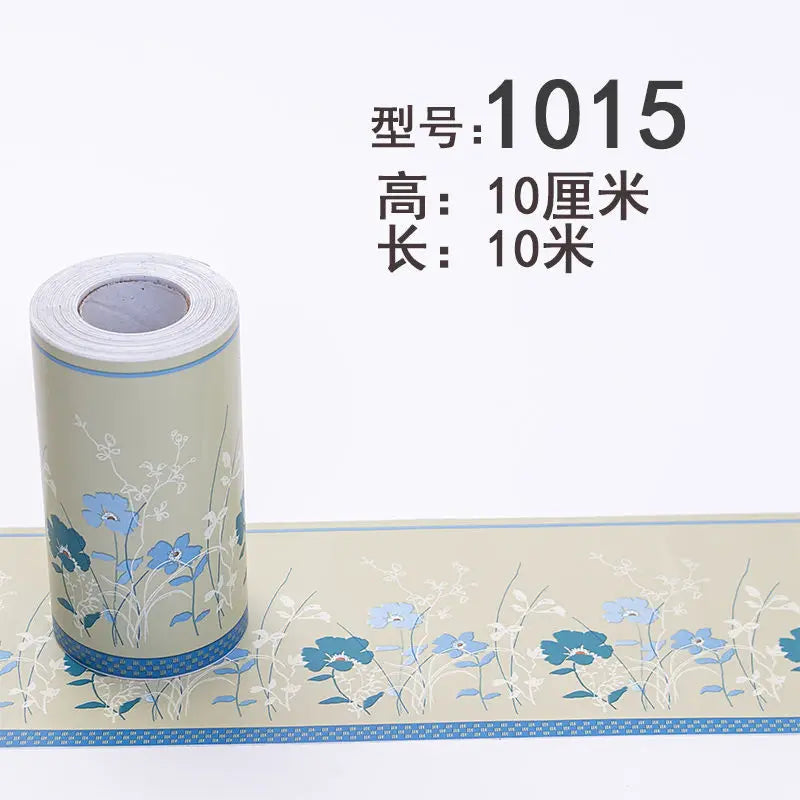 Waterproof PVC Wall Panels Self-Adhesive Skirting Board - Bathroom Safe Tile Border Sticker for Shower Corner Guard