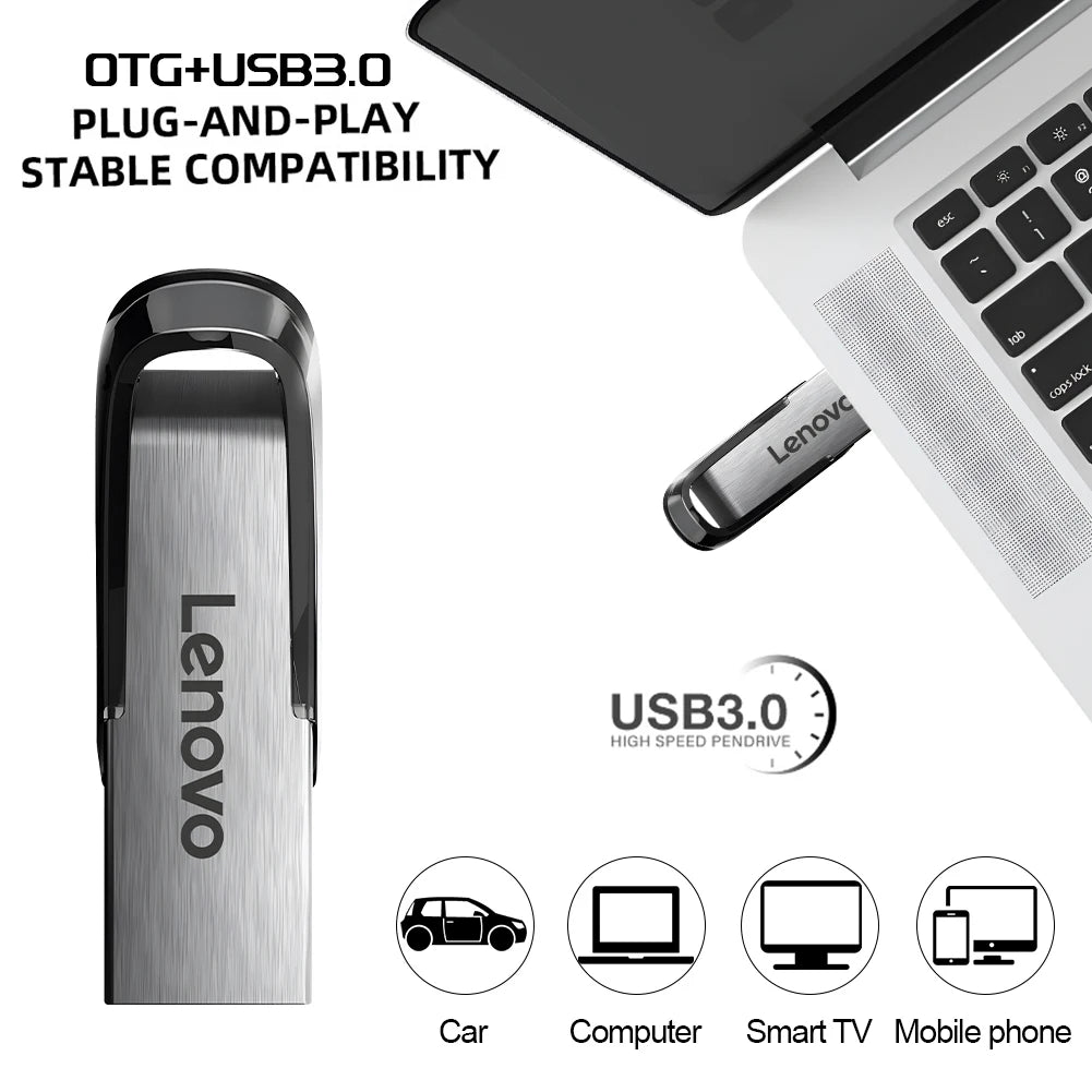 Lenovo USB 3.0 Tốc Độ Cao - Bền, Chống Nước, Nhỏ Gọn
