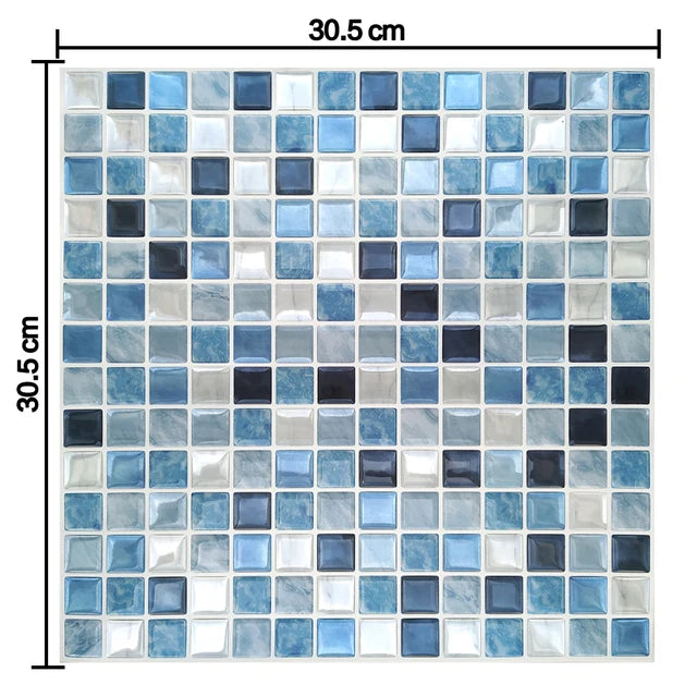 Vividtiles 3D Vinyl Waterproof Kitchen Backsplash Wall Sticker Peel and Stick Wallpaper Premium Strong Ahesive Tile Decals