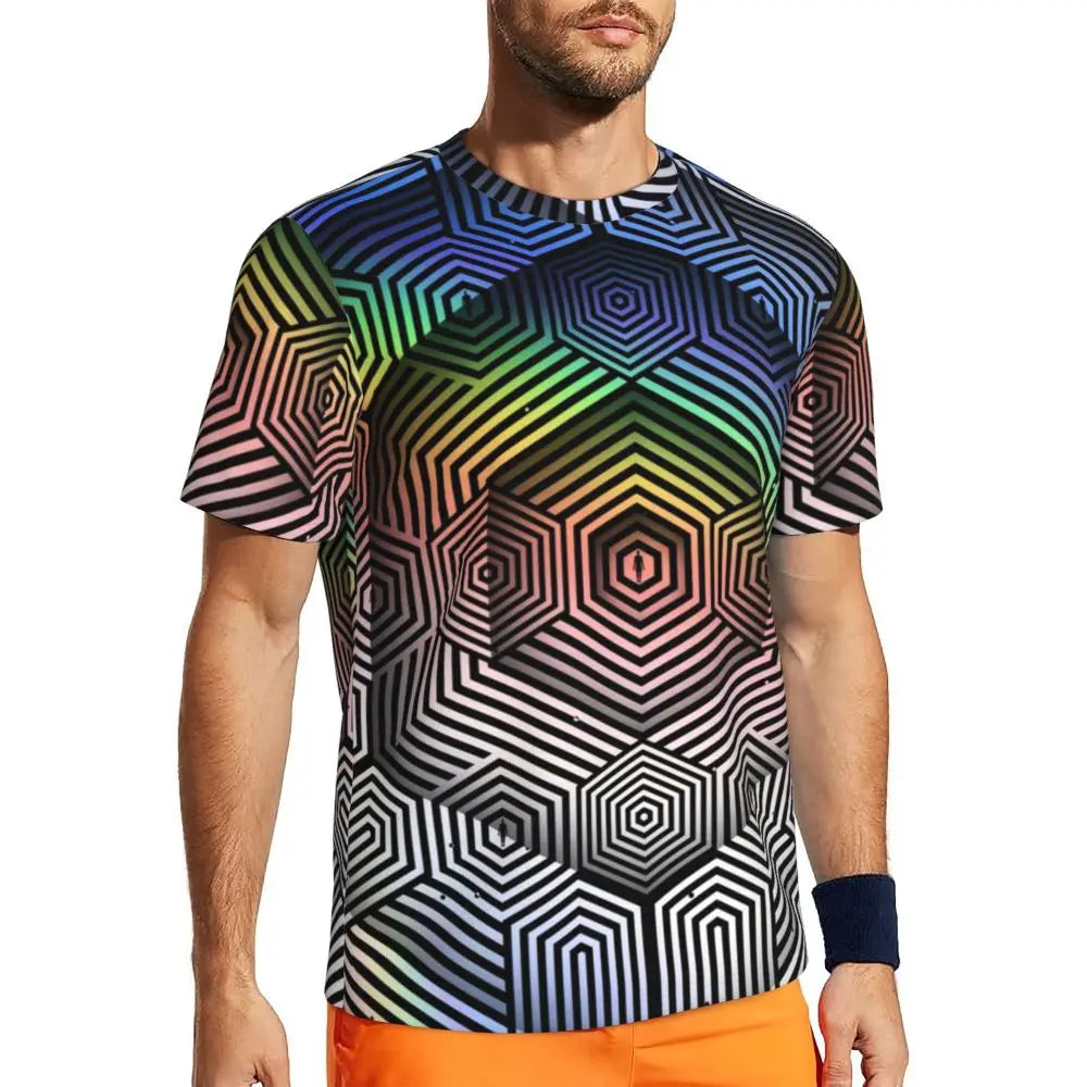 Áo Thun Nam Ombre Tím Hồng Thời Trang Hè Đầy Phong Cách