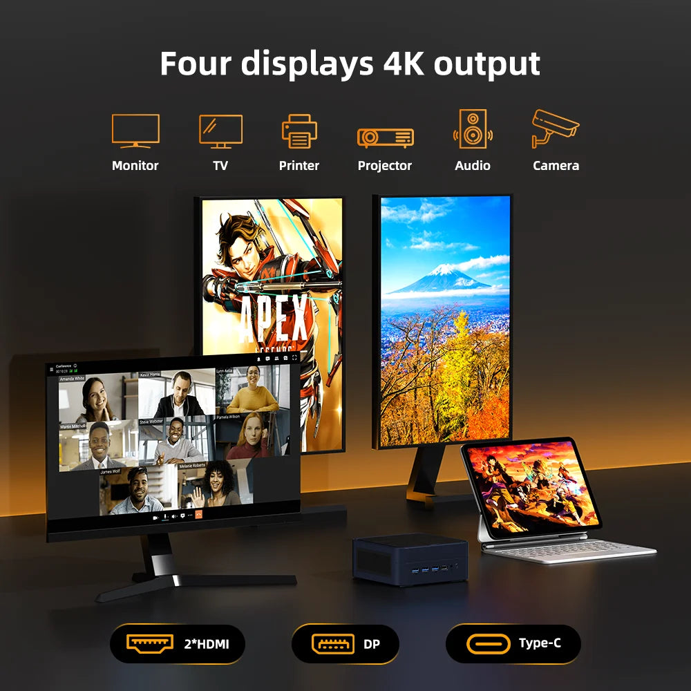 Mini PC AMD Ryzen 7, DDR5, SSD NVMe, WiFi6, 4K HDMI - Daisan Mart