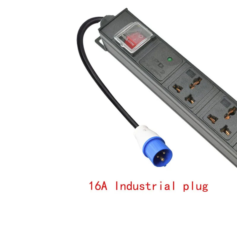 PDU Network Cabinet Rack Power Strip Distribution Outlet Units UK adaptation Universal Socket Compatible US AU Israel eu plug
