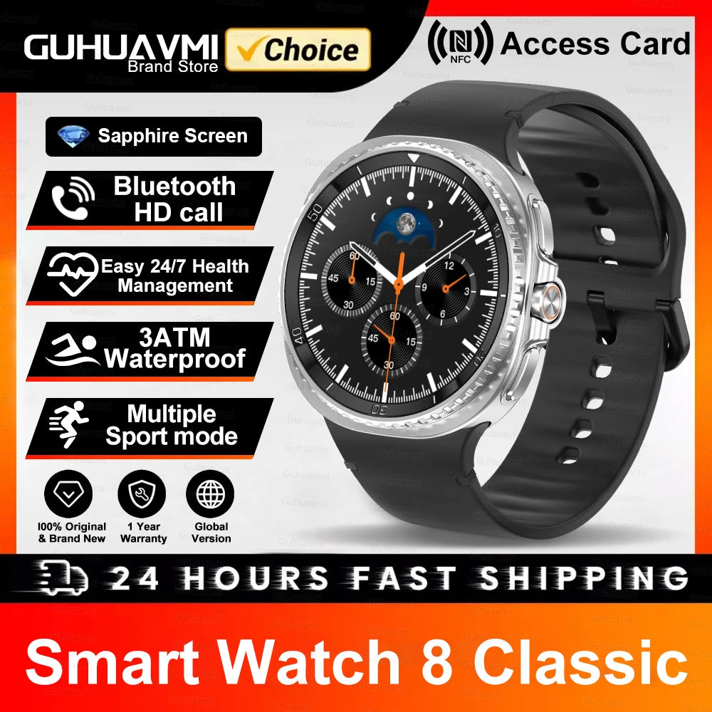 2025 Classic 8 Smartwatch - Luxurious &amp; Durable