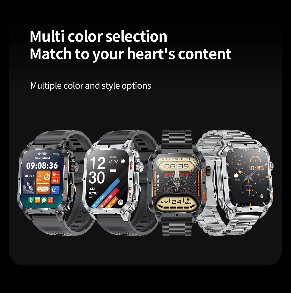 Đồng Hồ Thông Minh LIGE 2.01 Gọi Bluetooth Thể Thao