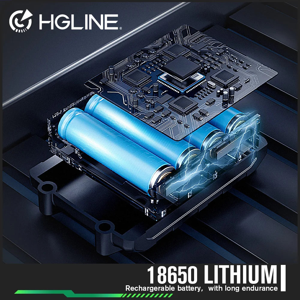 HGLINE 16 Lines 4D Laser Level APP Remote Control Rechargeable Self-leveling 360 Green Line leveling 6000mAh Big Li-ion Battery
