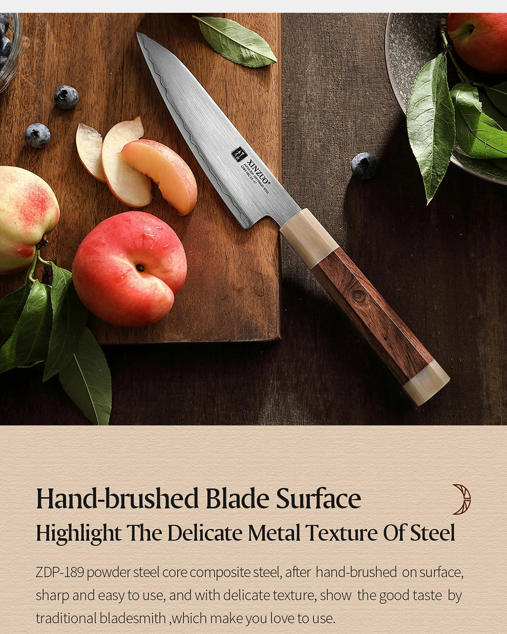 Dao Nhà Bếp XINZUO 5.5 Lưỡi Thép Nhật ZDP189 Cao Cấp