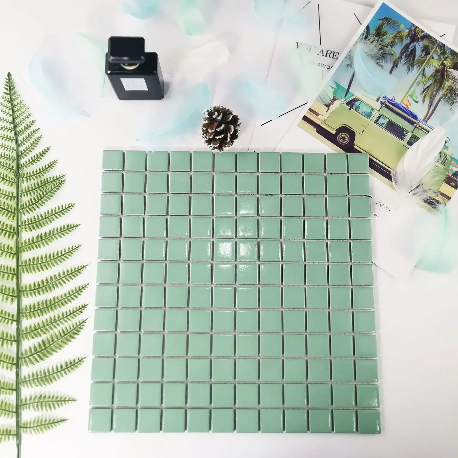 Gạch Mosaic Gốm Ốp Lát Hồ Bơi, Nhà Tắm, Bếp