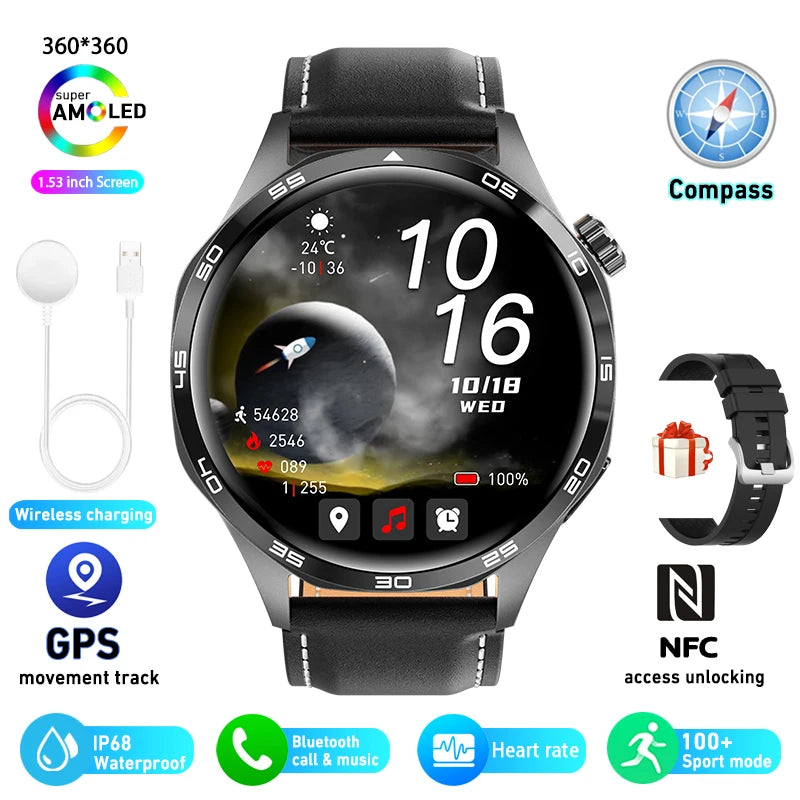Smart Watch 5 Pro - AMOLED Screen, BT Calling