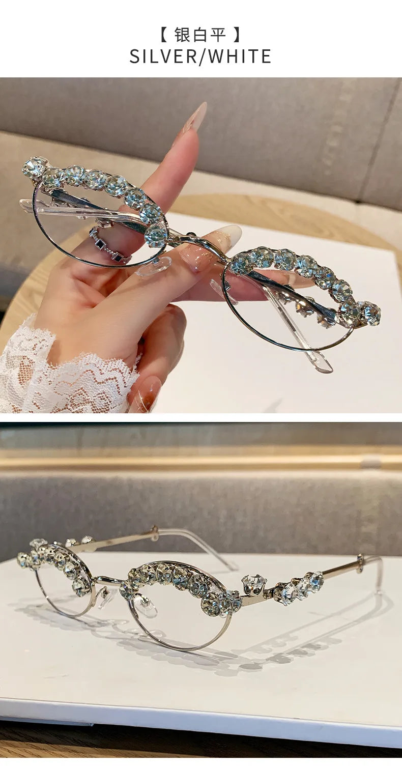 High-end Diamond Oval Women's Sunglasses 2025