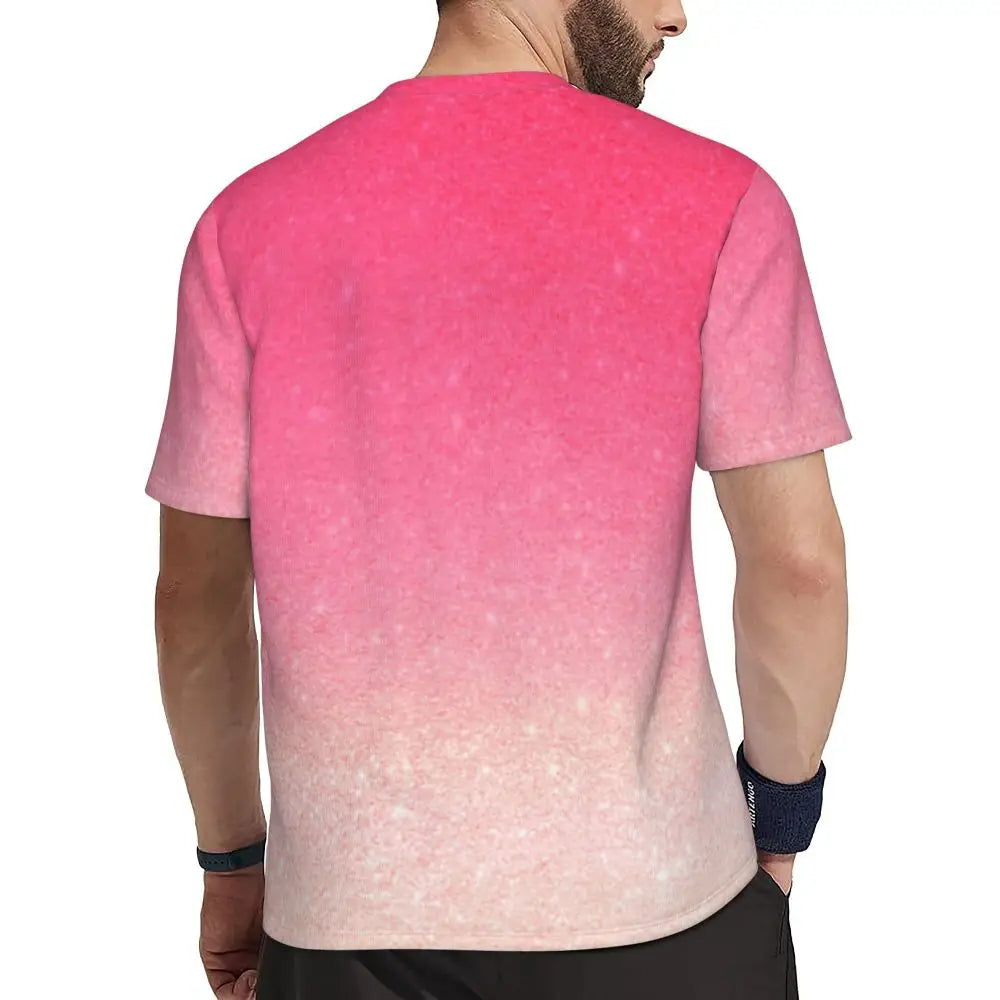 Áo Thun Nam Ombre Tím Hồng Thời Trang Hè Đầy Phong Cách