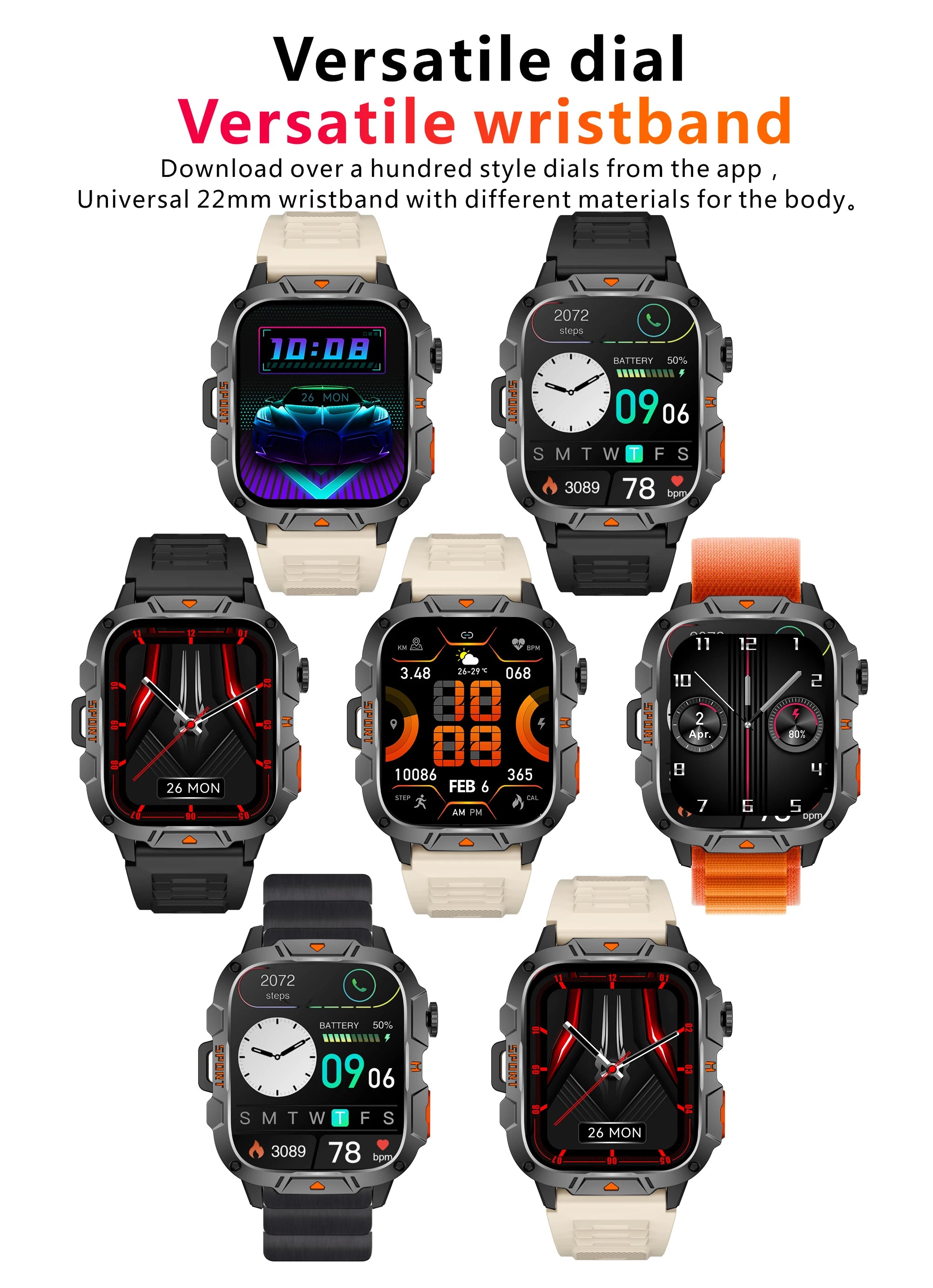 2025 Men's Watch - Waterproof LED Sports