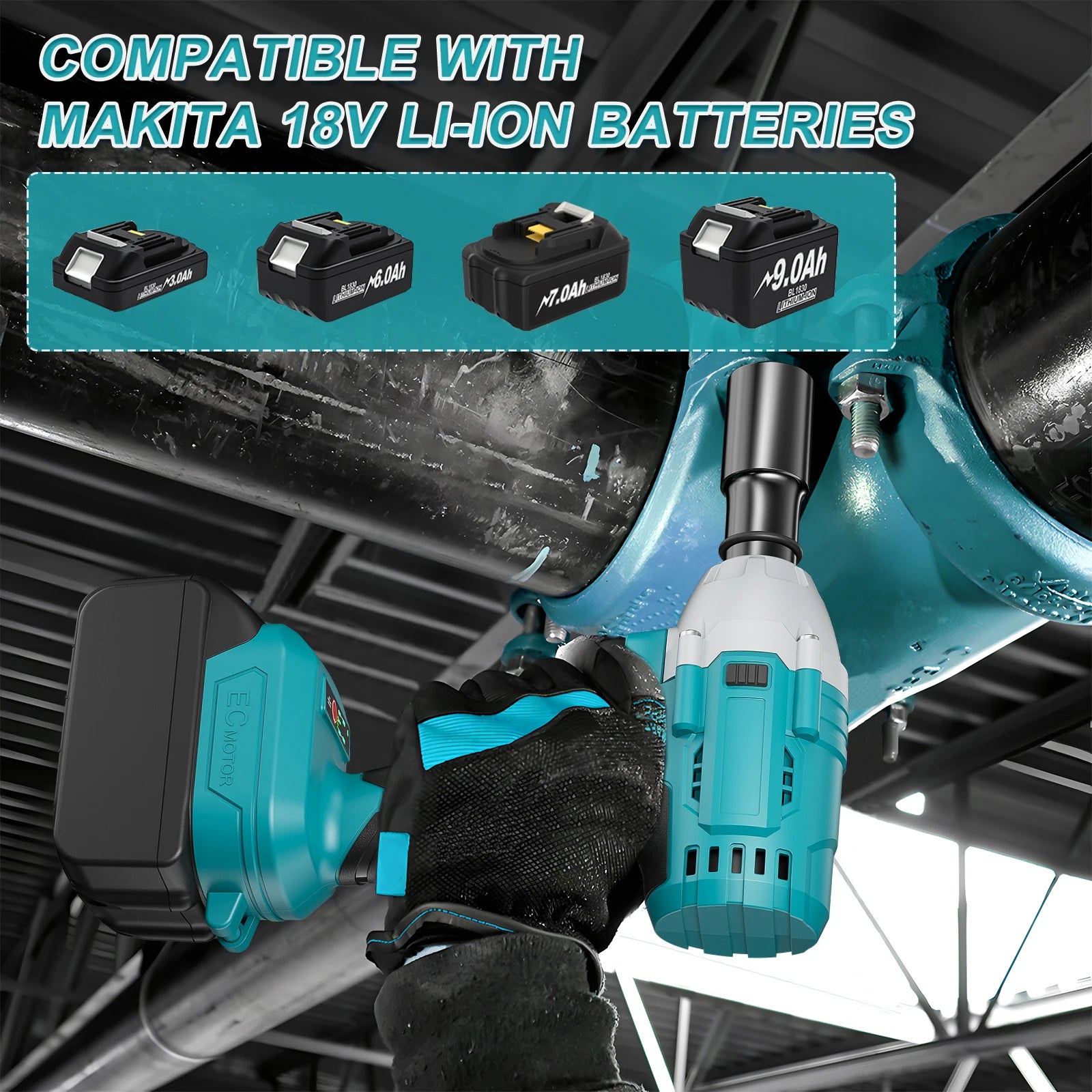 Máy Siết Bu Lông Đa Năng Dùng Pin 18V Cho Makita - Daisan Mart
