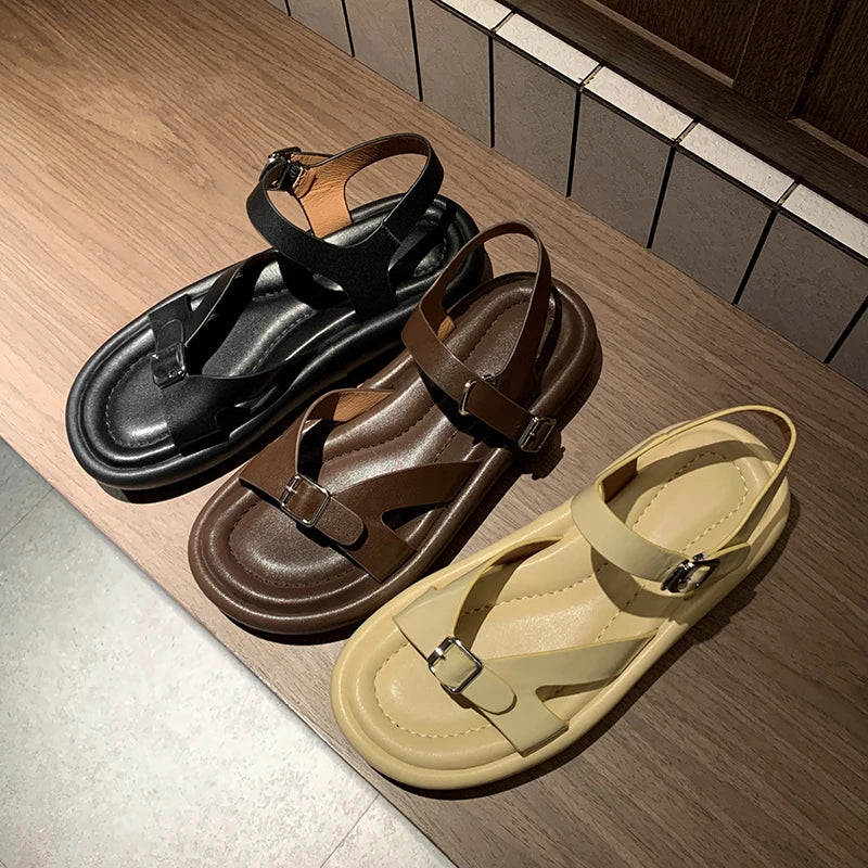 Women's Leather Flip-Flops 34-39: Comfortable &amp; Fashionable