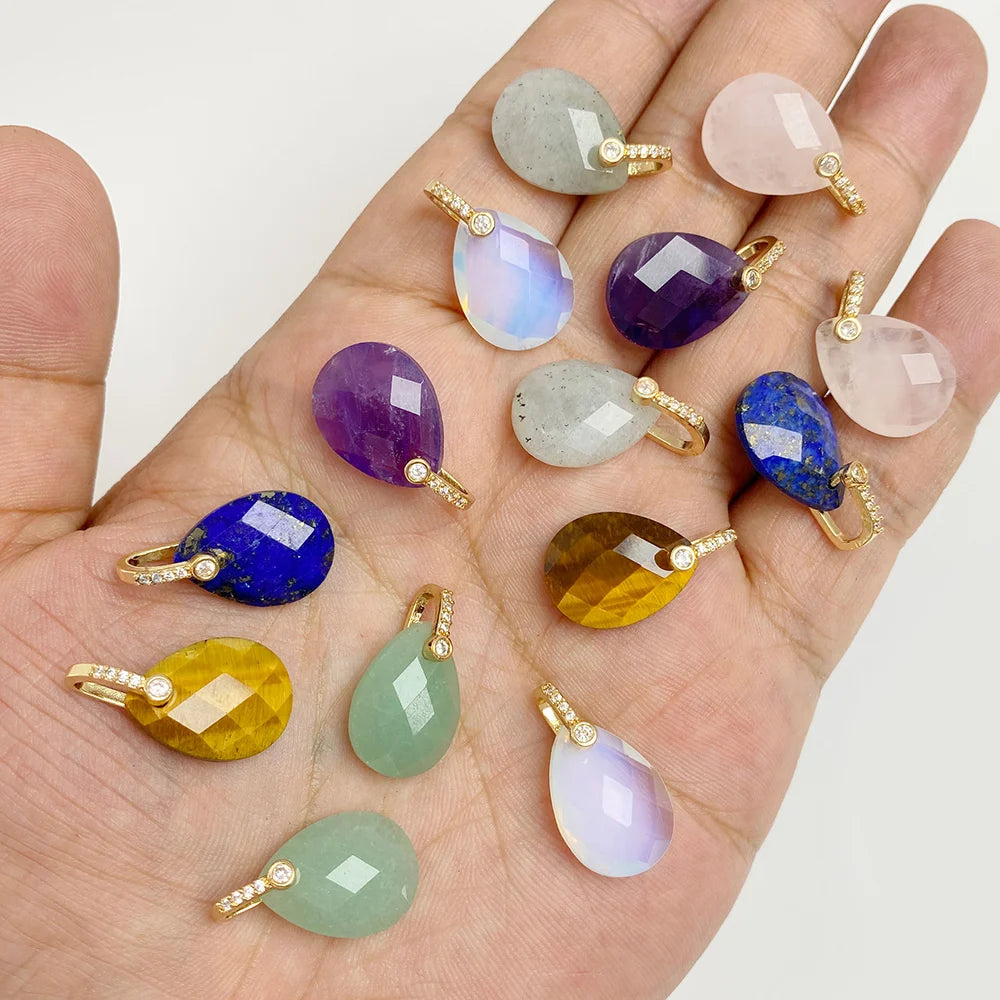 Natural Stone Pendants For Handmade Yoga Jewelry