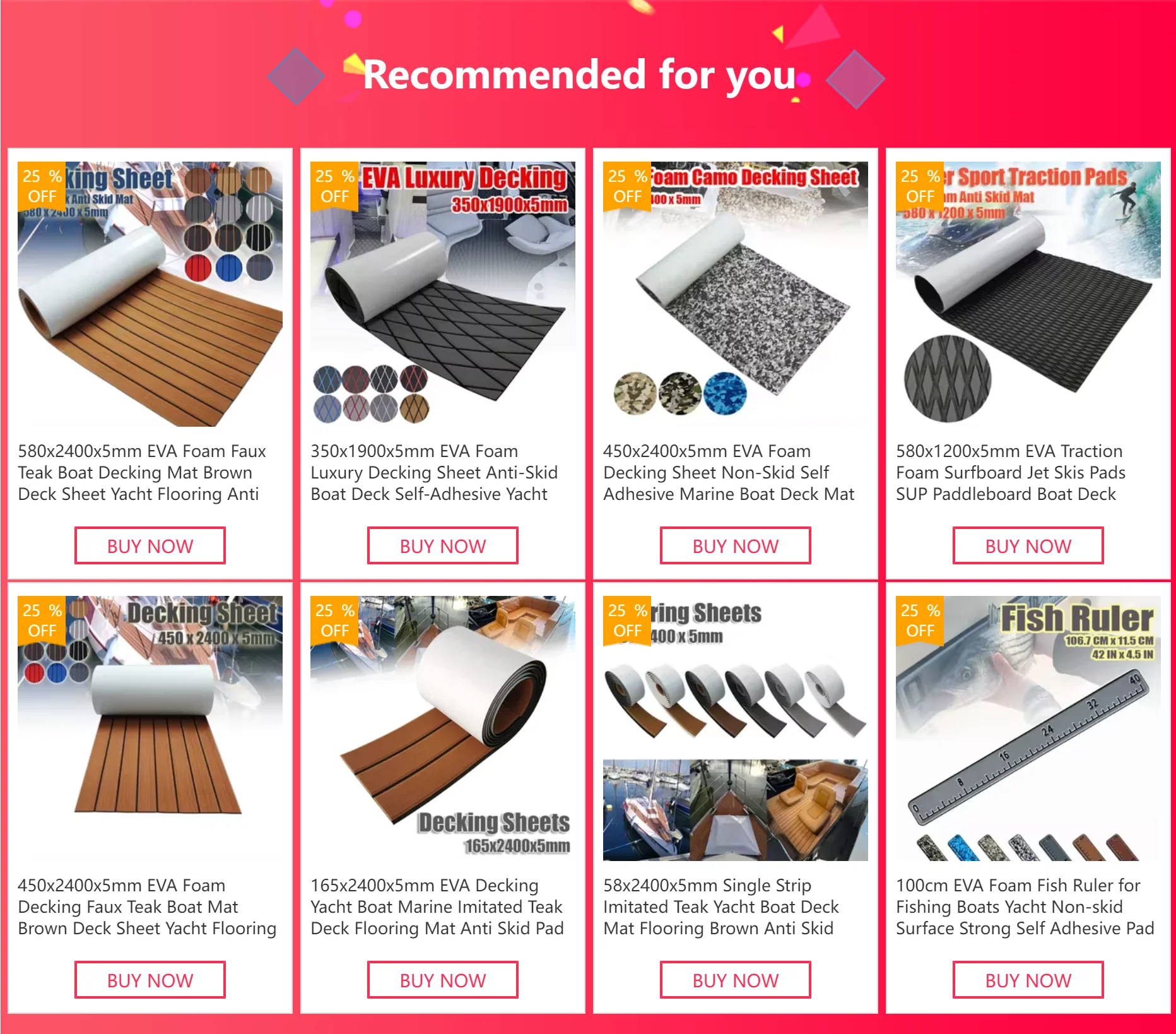 580x2400x5mm EVA Foam Faux Teak Boat Decking Mat Brown Deck Sheet Yacht Flooring Anti Skid Mat Self Adhesive Vehicle Pad - Daisan Mart