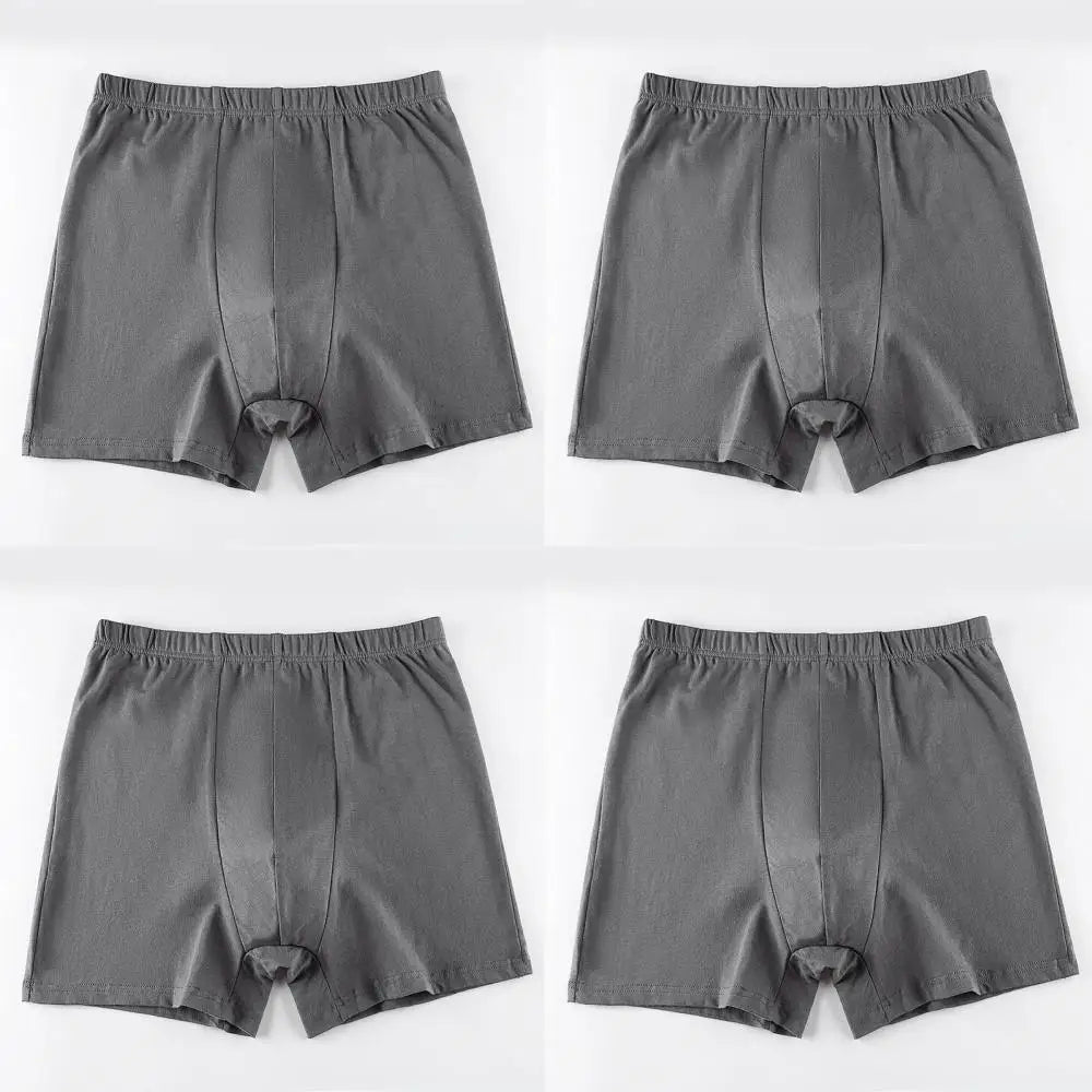 Men's breathable cotton underwear large size 4 pieces