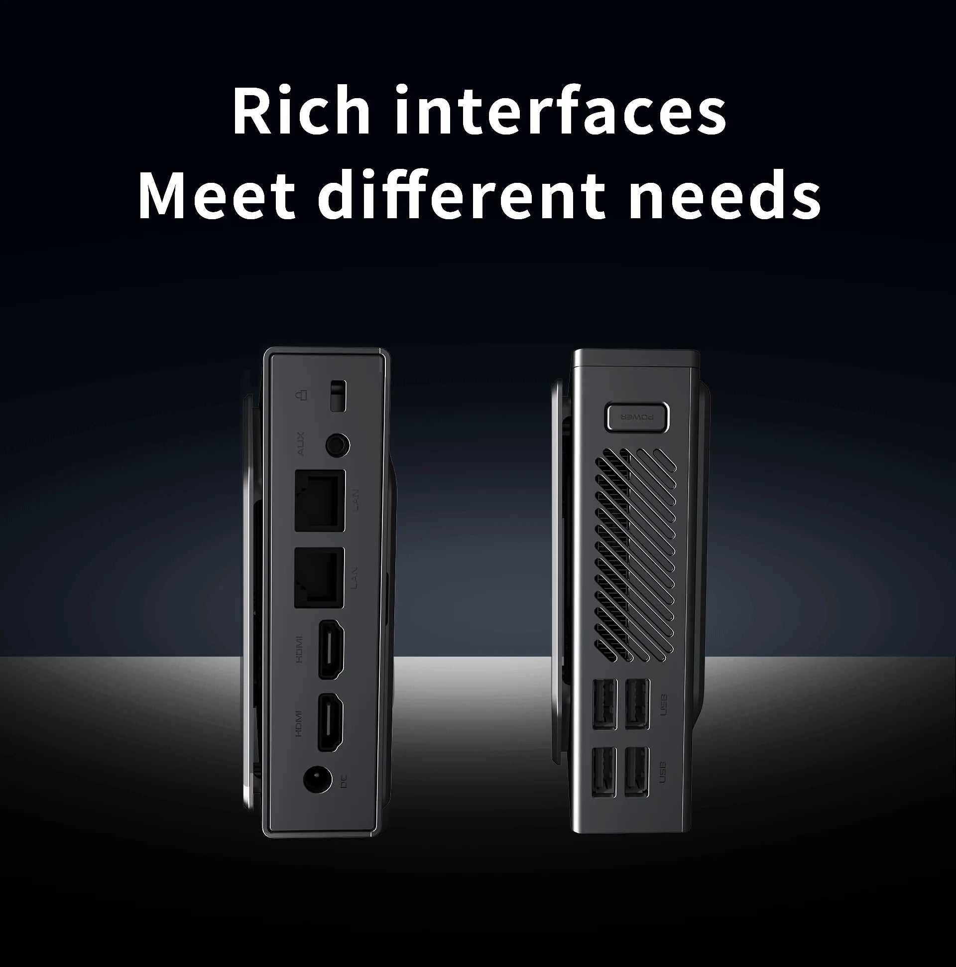 Alder N100 Super Speed ​​Mini PC - Gaming &amp; Dual Monitor