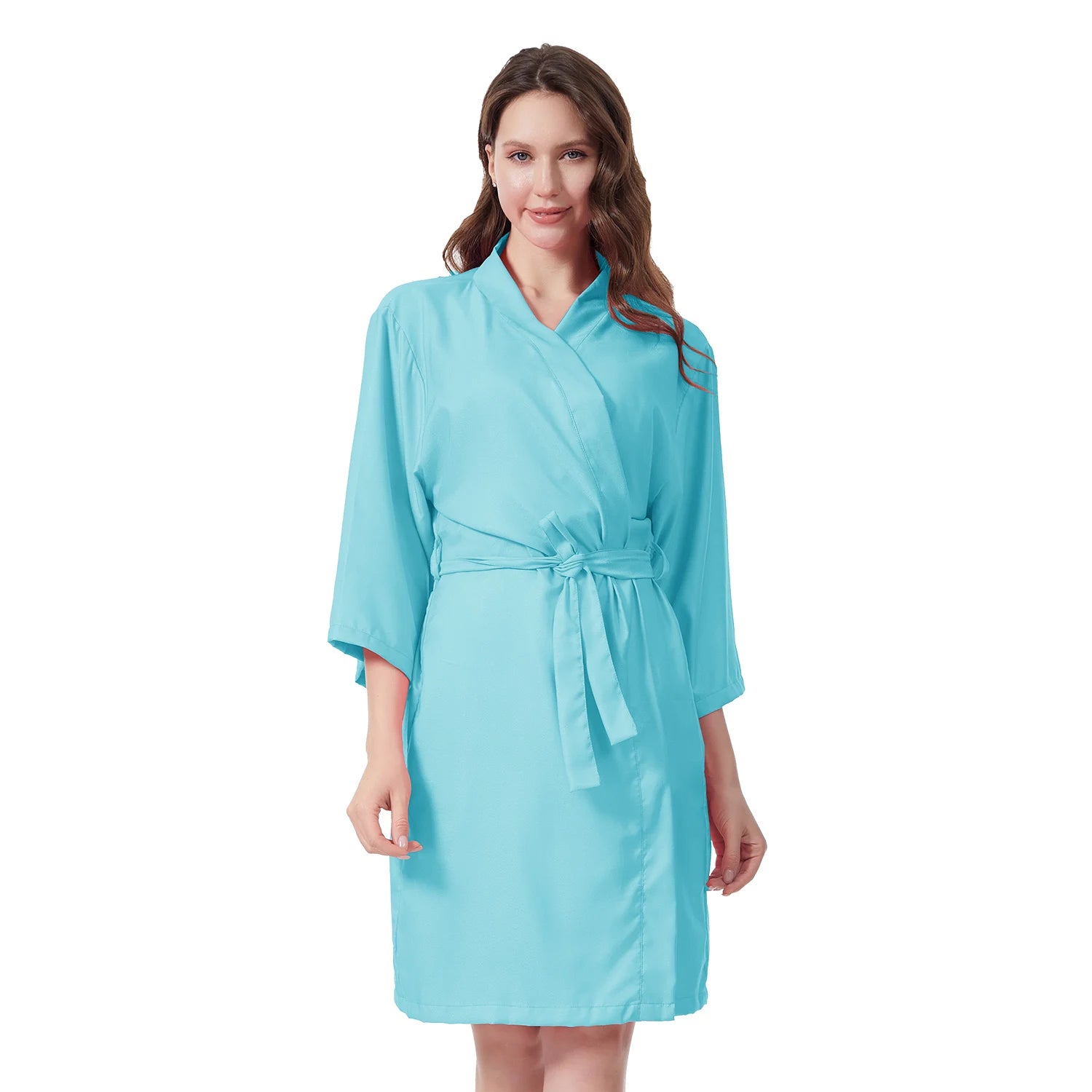 Microfiber Unisex One Lined Cooling Robe with Belt, Soft Lightweight and Super Absorbent, Friendly-Skin, Beach, Bathroom