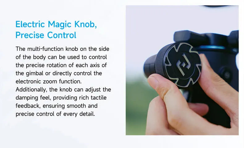 FeiyuTech SCORP 2[Official]Camera Gimbal Stabilizer Built-in AI Tracker Upgrade Joystick Touch Screen for Mirrorless DSLR Camera