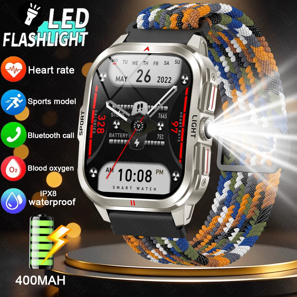 Đồng Hồ Thông Minh Nam 2025 2.01 HD, Gọi Bluetooth