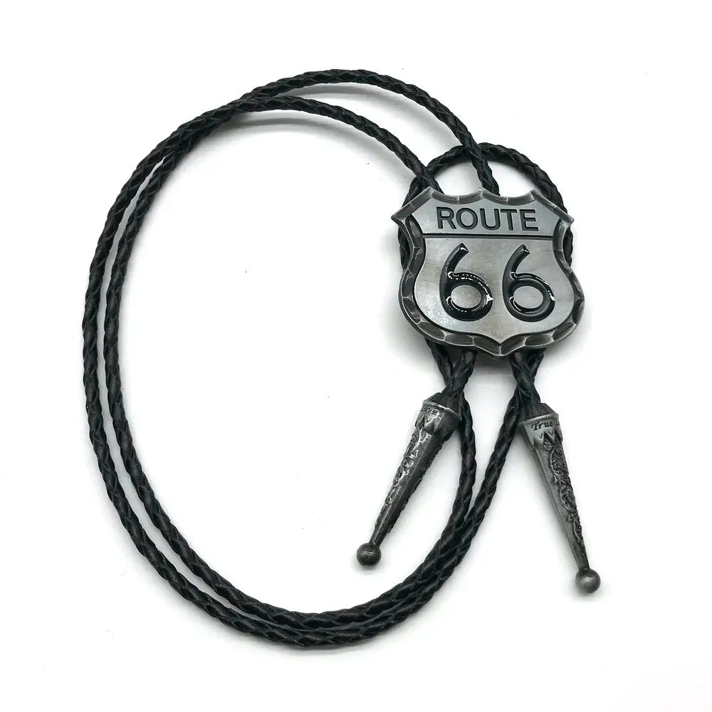 Cà vạt cao bồi Route 66 - Phụ kiện thời trang Tây Mỹ