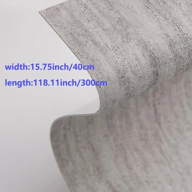 Modern Industrial Style Peel &amp; Stick Wallpaper Vintage Self Adhesive Wallpaper for Living Room Bedroom Bathroom Office Bar Hotel