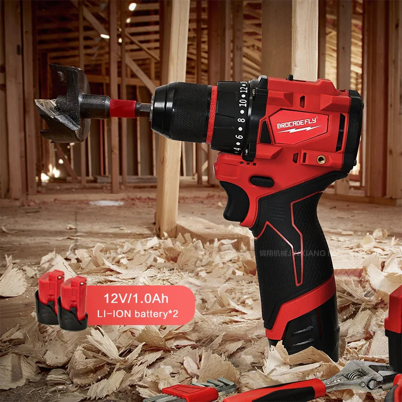 for Milwaukee 12V Battery less Compact Electric Screwdriver Hand Drill Impact Drill Cordless Multifuctional Screwdriver