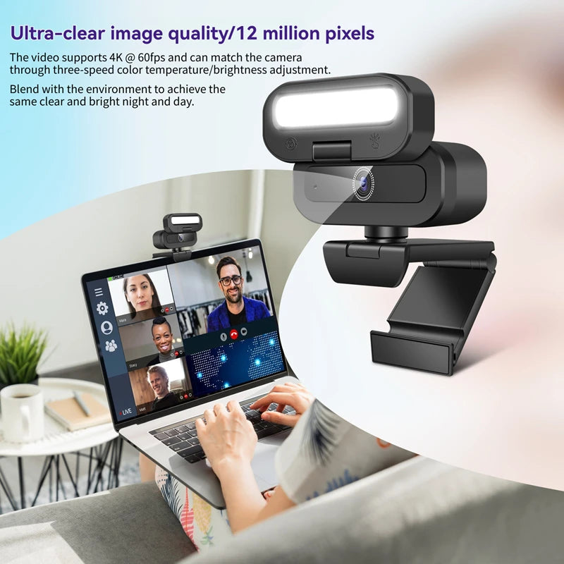 Xiaomi Webcam 4K 60FPS Livestream Pro Mic LED 2025