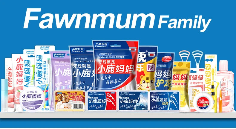Fawnmum 2-Layer Dental Floss - Family Box 1000C