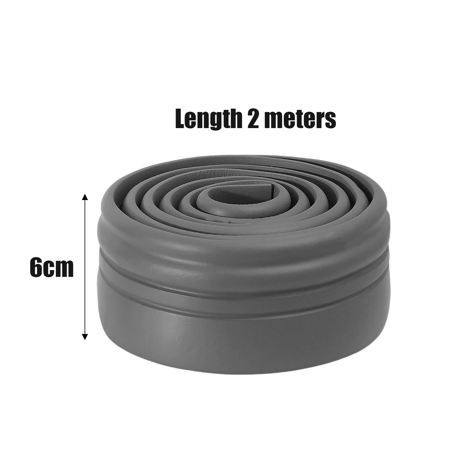 6/2M Waterproof Enclosure Self adhesive Skirting Line 3D Wall Stickers Thickened Anti-collision Decorations Kid's Corner Line