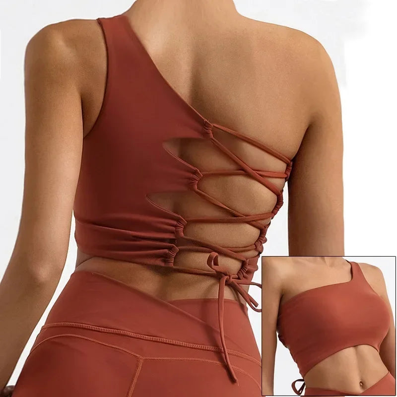 Cloud Hide Sexy Backless Women's Sports Bra for Gym Yoga