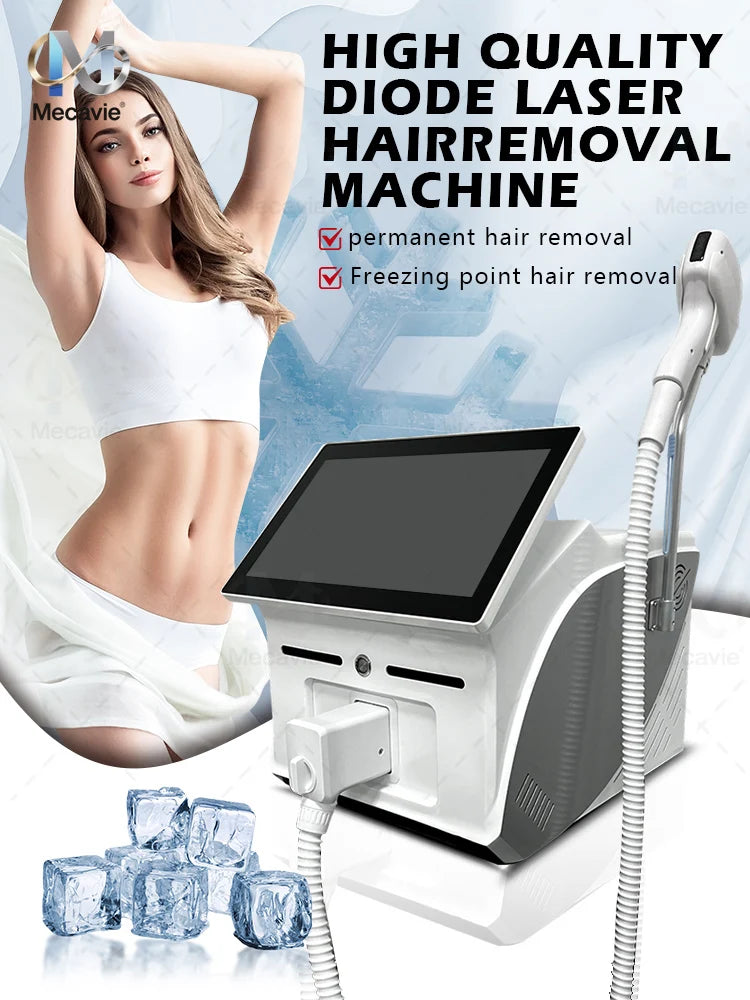 New 808nm Diode Laser Hair Removal Machine 4Wavelength Permanent Painless Physical Underarm Body Care Depilation Equipment
