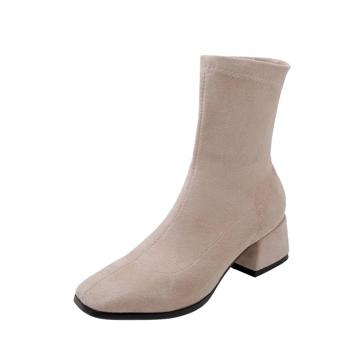 ###NASBAVI Women's Short Boots 2025 Fall Winter Soft Black